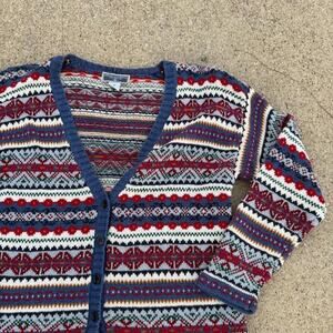 Vintage 90s womens knit cardigan Large